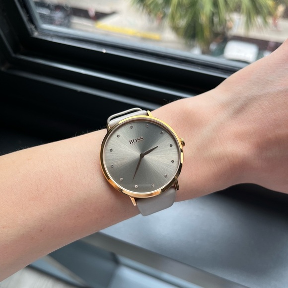 Hugo Boss Jillian Quartz Crystal Grey Dial Ladies Watch Item No. 1502412 - Picture 2 of 8